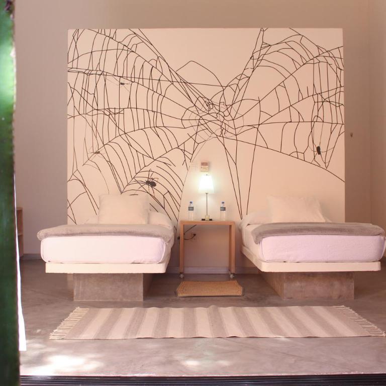Hotel Cosijo - San Jeronimo Tlacochahuaya - Habitación Doble - 2 camas - 6