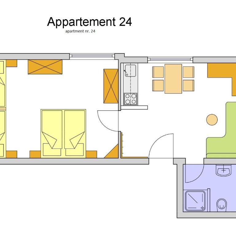 Haus Scheiblauer - Apartment mit 1 Schlafzimmer und Bergblick - 1