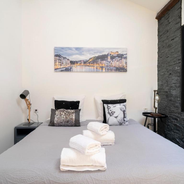 Lyon Mon Amour B&B - Chambre Double avec Salle de Bains Privative - 14