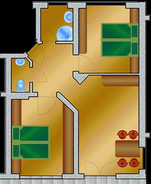 Landsitz im Reitle - Apartment mit 2 Schlafzimmern - 5