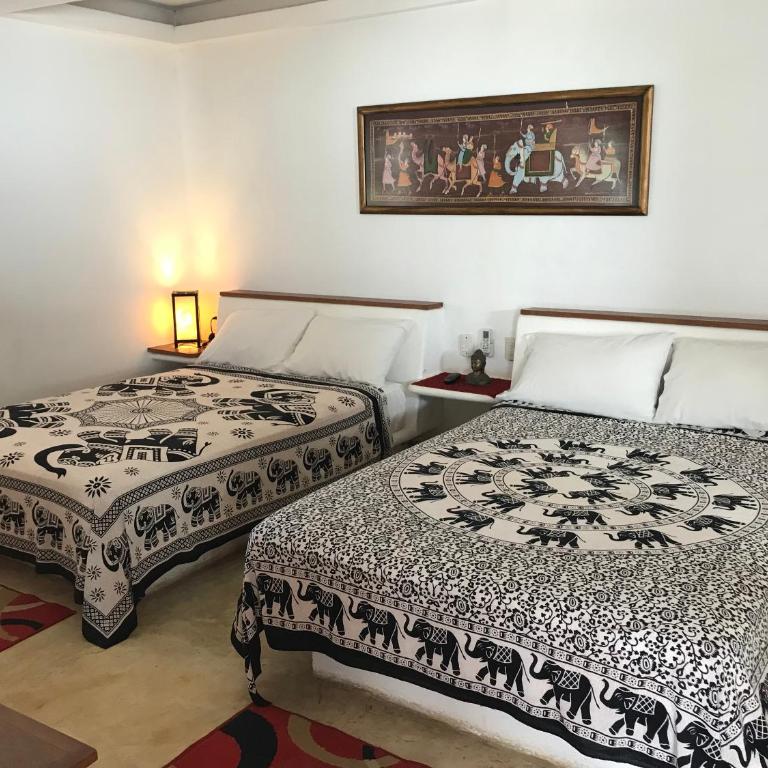 Casa de las Olas Surf & Beach Club - Habitación Doble grande - 2 camas - 1