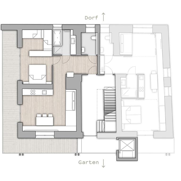 Kuglerhof Appartements - Apartamento con vistas al jardín - 12