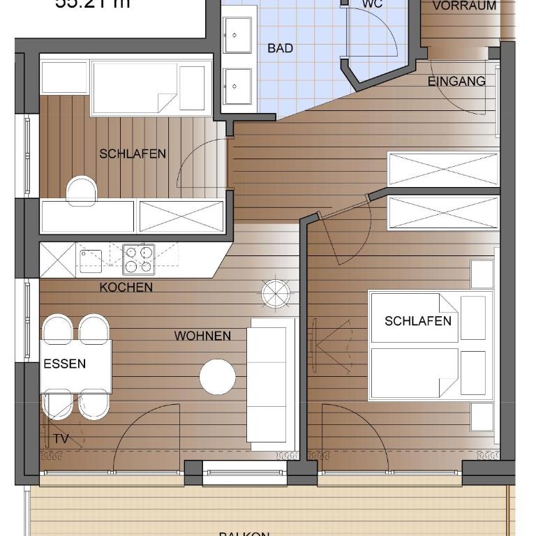 Wagner's Aparthotel - Apartment mit 2 Schlafzimmern - 10