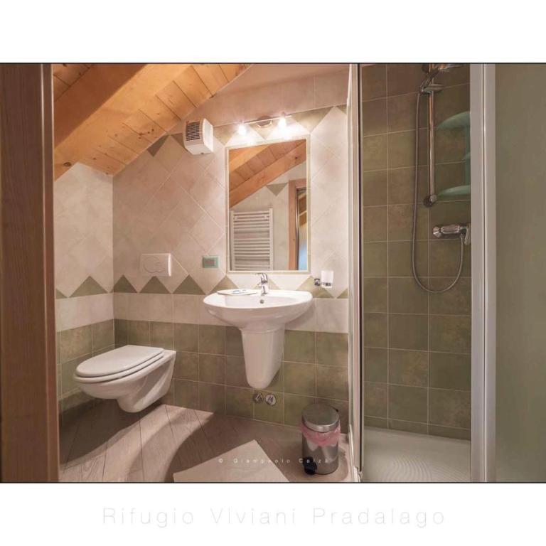 Rifugio Viviani Pradalago - Chambre Simple avec Salle de Bains Privative - 1