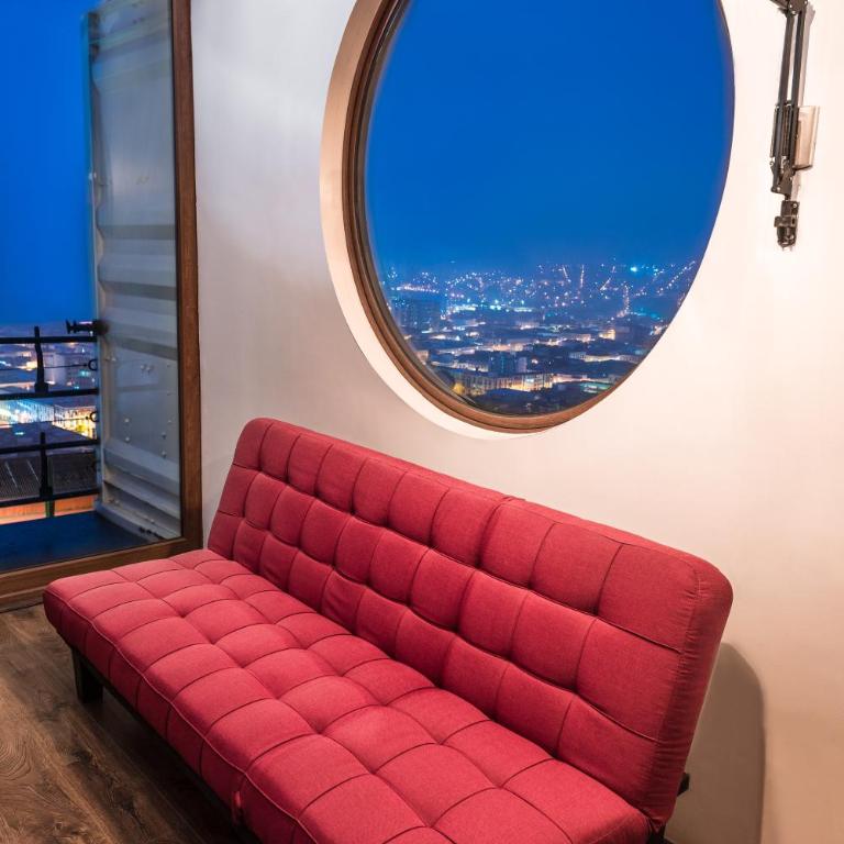 Hotel Winebox Valparaiso - Habitación Doble Deluxe con vistas panorámicas - 12
