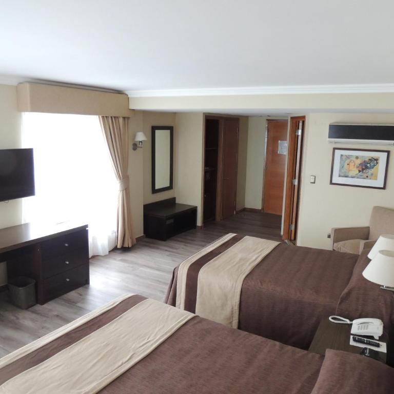 Hotel Diego de Almagro Valparaíso - Habitación Doble con vistas al mar - 2 camas - 4