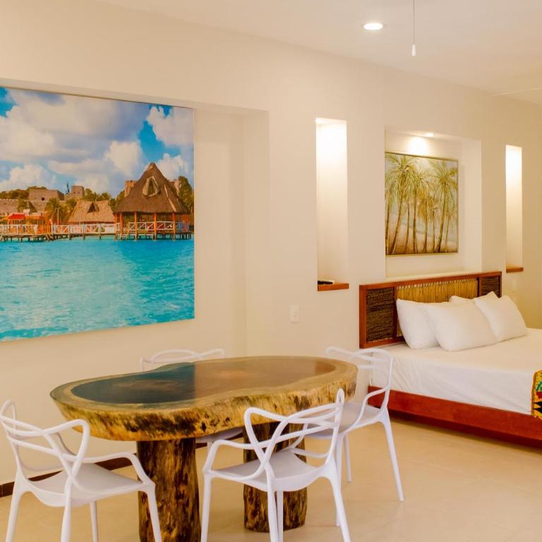 Hotel Azul Maya - Double Apartments with Patio - 13
