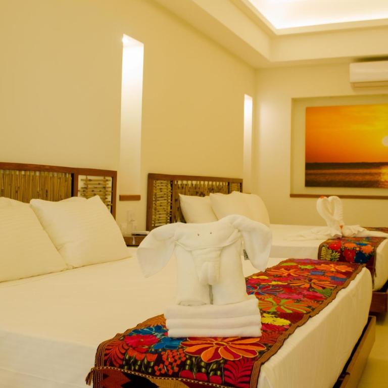 Hotel Azul Maya - Quadruple Apartment with Partial Sea View - 6