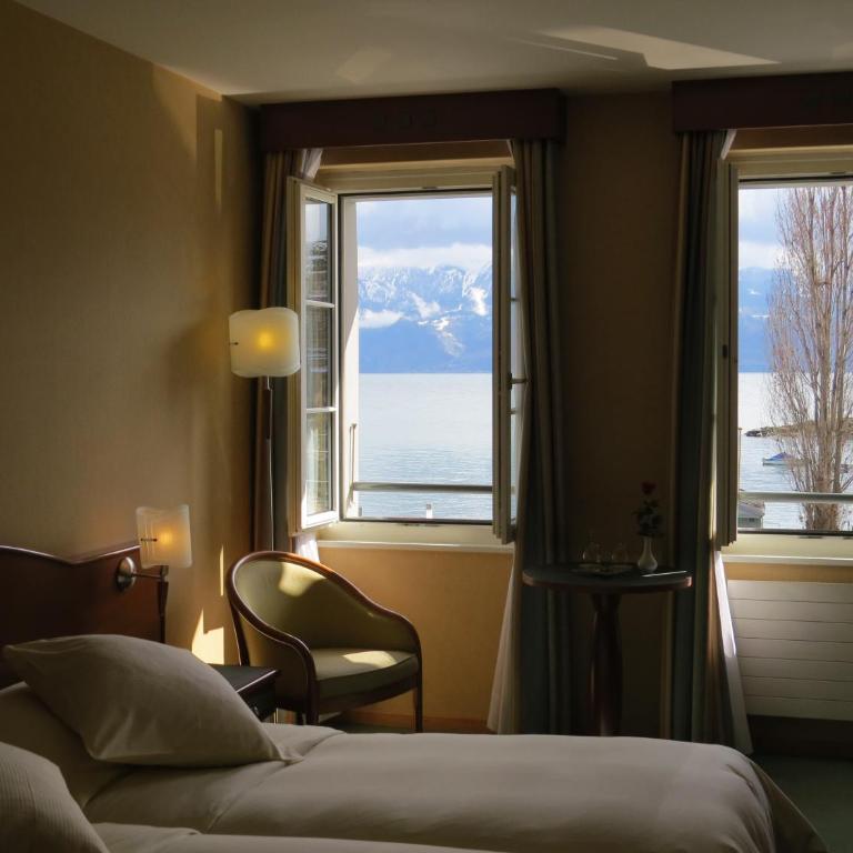 Hôtel du Port - Zweibettzimmer mit Seeblick - 10