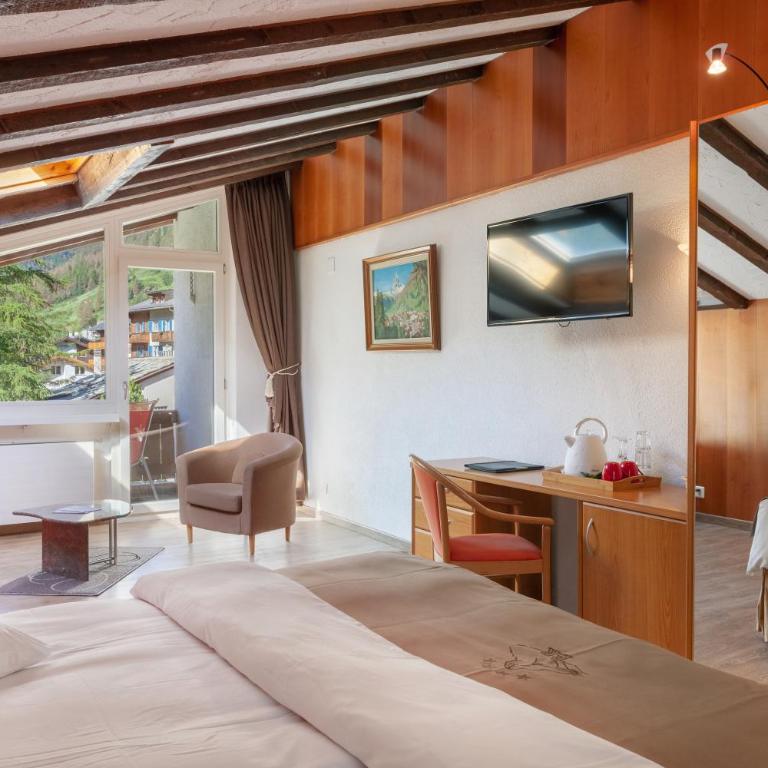 Hotel Beau Rivage - Deluxe Doppelzimmer mit Blick auf das Matterhorn - 4