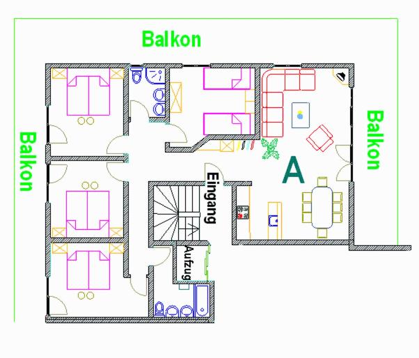 Appartement Flora - Apartment mit 4 Schlafzimmern - 1