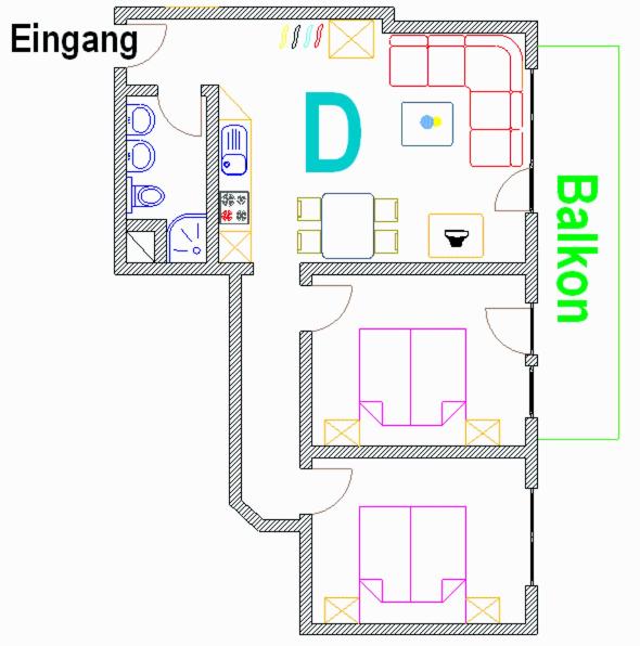 Appartement Flora - Apartment mit 2 Schlafzimmern - 1