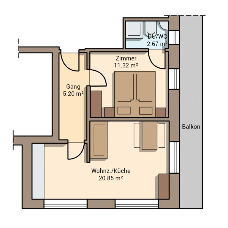 Apart Tyrol - Apartment mit 1 Schlafzimmer - 1
