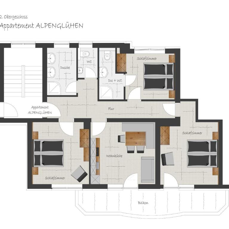 Appartement Ahornblick - Apartment with Mountain View - 1