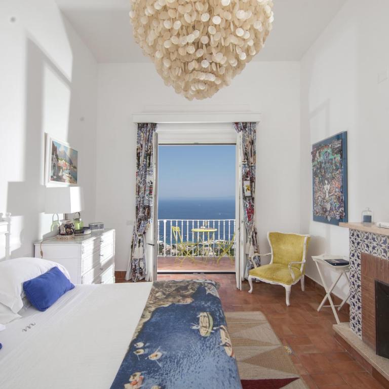Casa Marta Capri - Camera Matrimoniale con Balcone e Vista Mare - 16