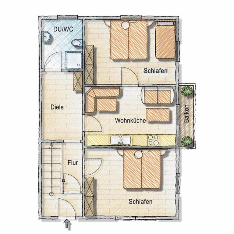 Residence Hofer - Appartamento con 2 Camere da Letto - 6