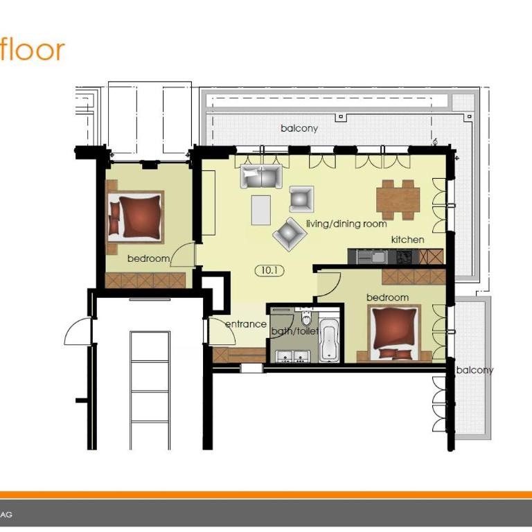 Apartment Stotzhalten 3.5 - GriwaRent AG - Apartment mit 2 Schlafzimmern und Balkon - 14