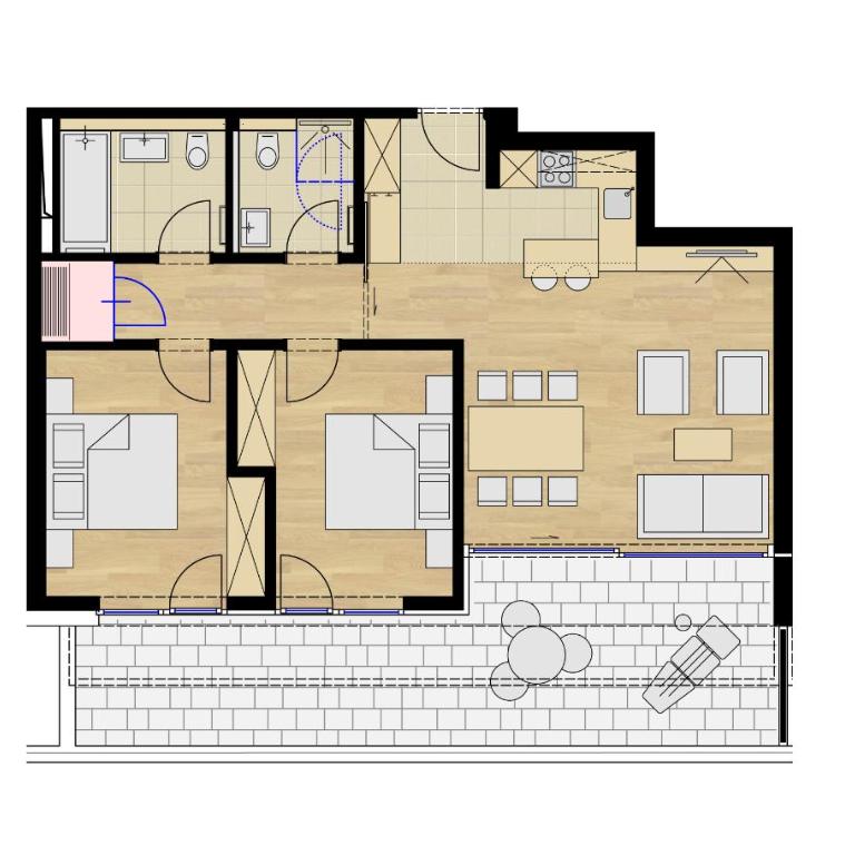 Bergzauber Appartements - Apartment mit 2 Schlafzimmern - 22