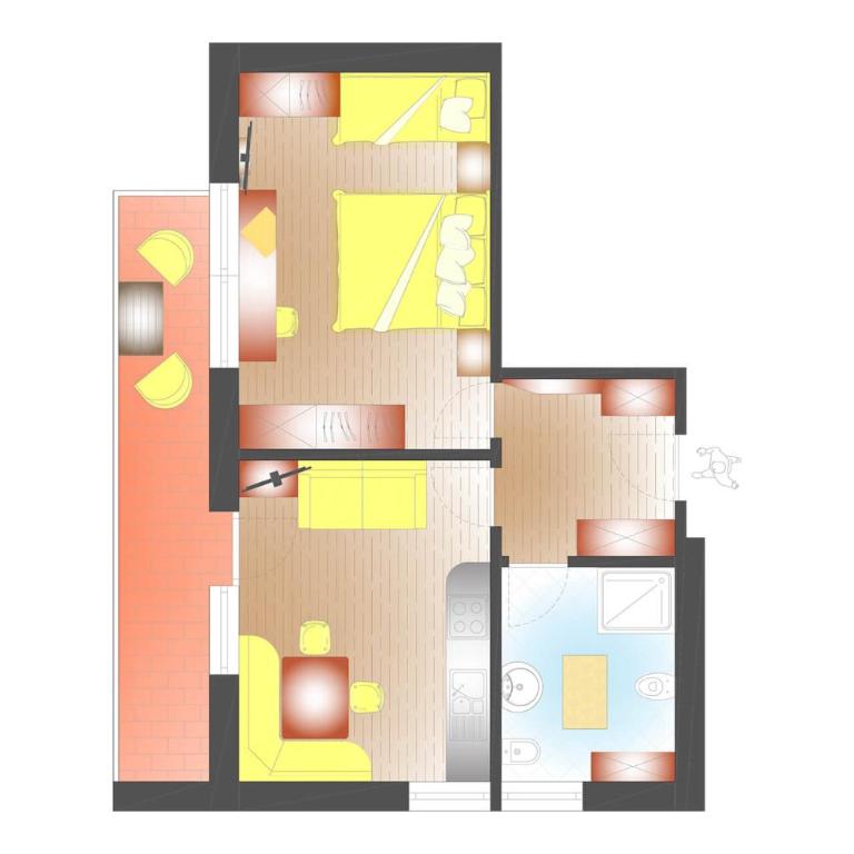 Cesa Sara - Appartamento con 1 Camera da Letto - 5