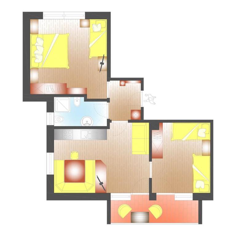 Cesa Sara - Appartamento con 2 Camere da Letto - 4