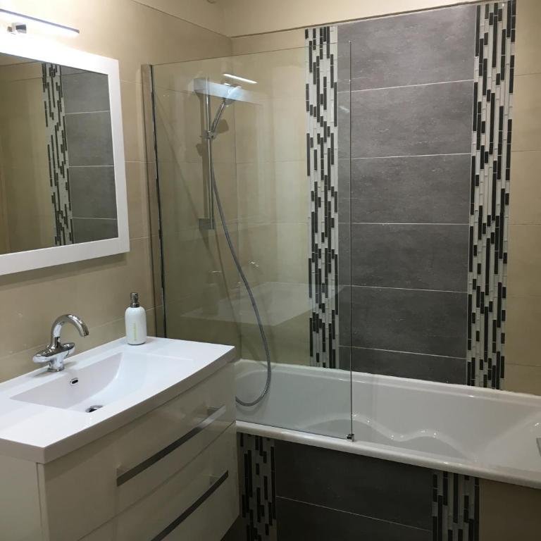 BedinReims elegant green bottle quiet and close to center free parking and wifi free ideal 5 à 9 Adultes - Appartamento Deluxe - 27
