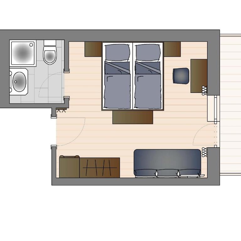 Das Grünholz Aparthotel - Superior Doppelzimmer mit Bergblick - 7