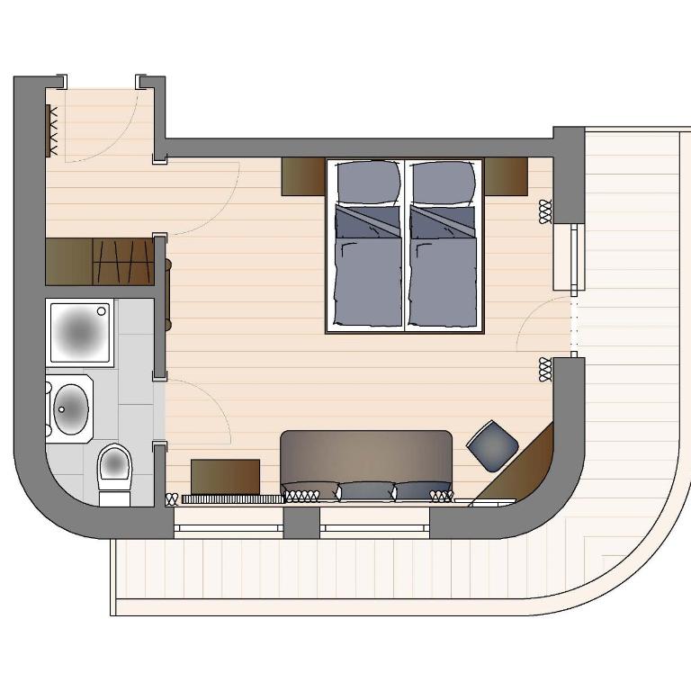 Das Grünholz Aparthotel - Superior Doppelzimmer mit Bergblick - 5