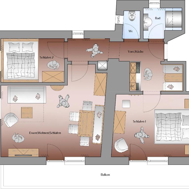 Appartement Erwin & Eleonore Hüttl - Apartment mit 2 Schlafzimmern - 3