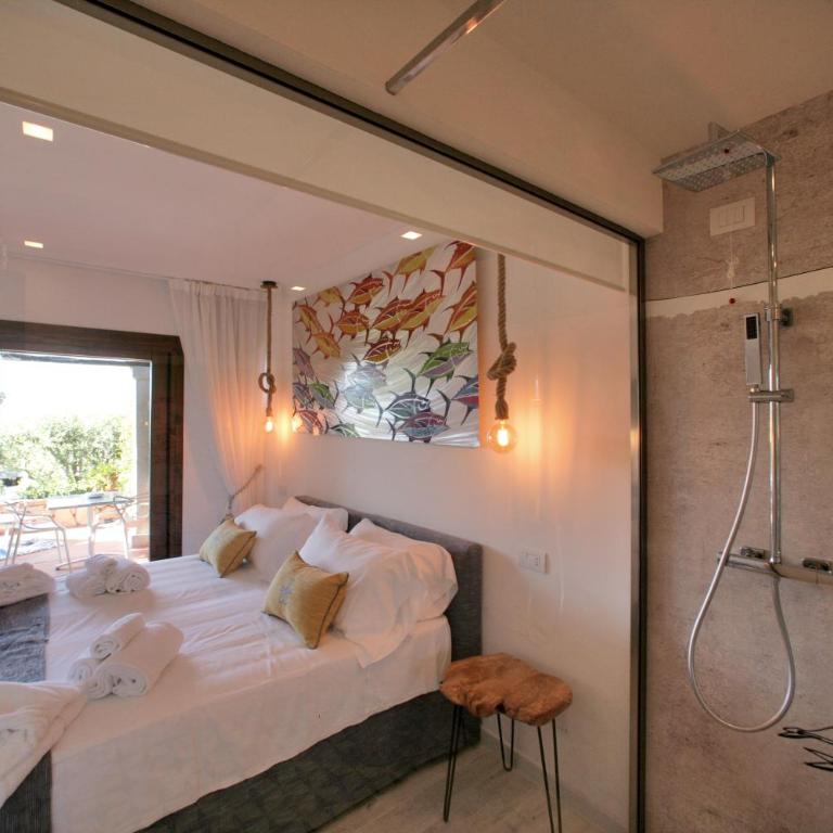 Geco di Giada Art Suites - Adult Only - Camera Matrimoniale Deluxe con Balcone e Vista Mare - 6