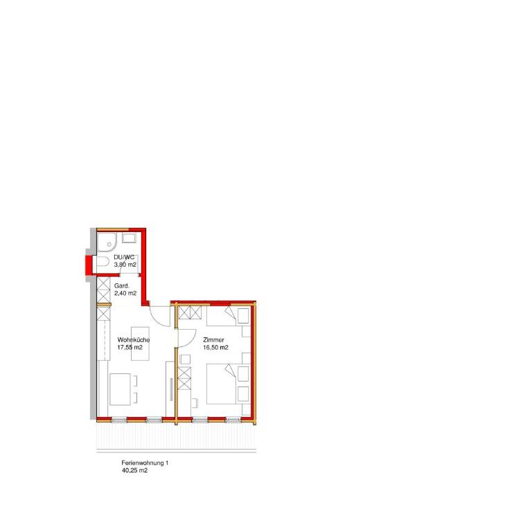 Drittlhof - Apartment mit 1 Schlafzimmer - 10