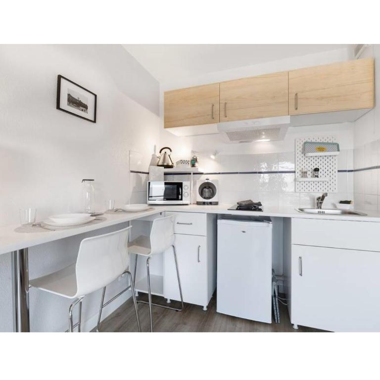 Studio Diane Cugnaux Toulouse St Simon proche Thales, Airbus & Basso Cambo - Apartment mit Dusche - 5