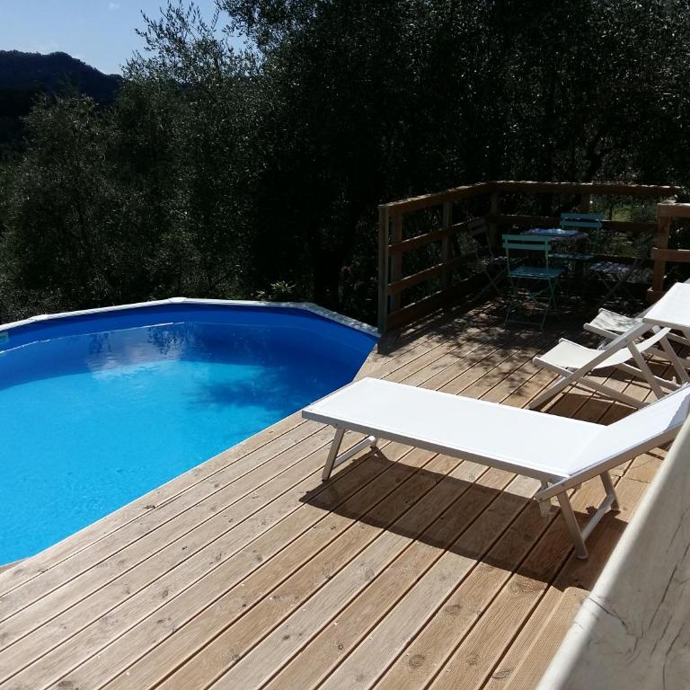 Valuable rustic Tuscan swimming pool, breathtaking view of Camaiore - Villa - 38