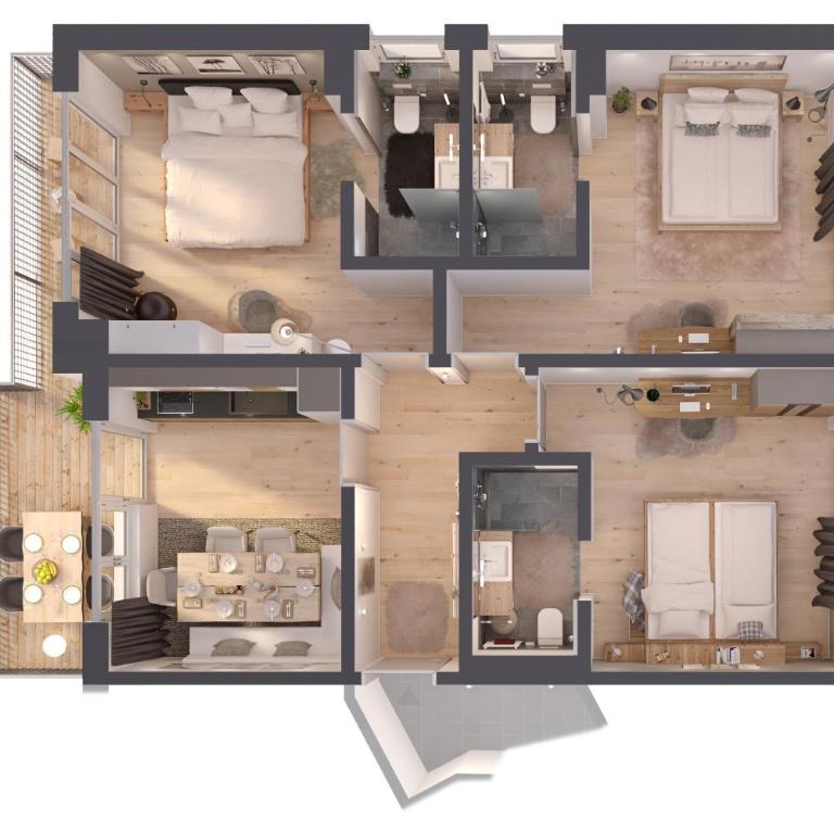 Alpinium - Premium Apartments - Appartement 3 Chambres - 1