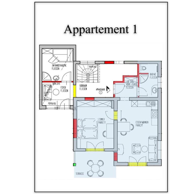 Appartementhaus Monika - Apartment mit 1 Schlafzimmer und Terrasse - 11