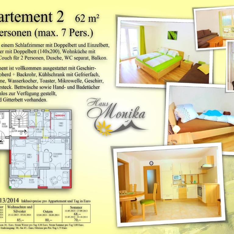 Appartementhaus Monika - Apartment mit 2 Schlafzimmern und Balkon - 12