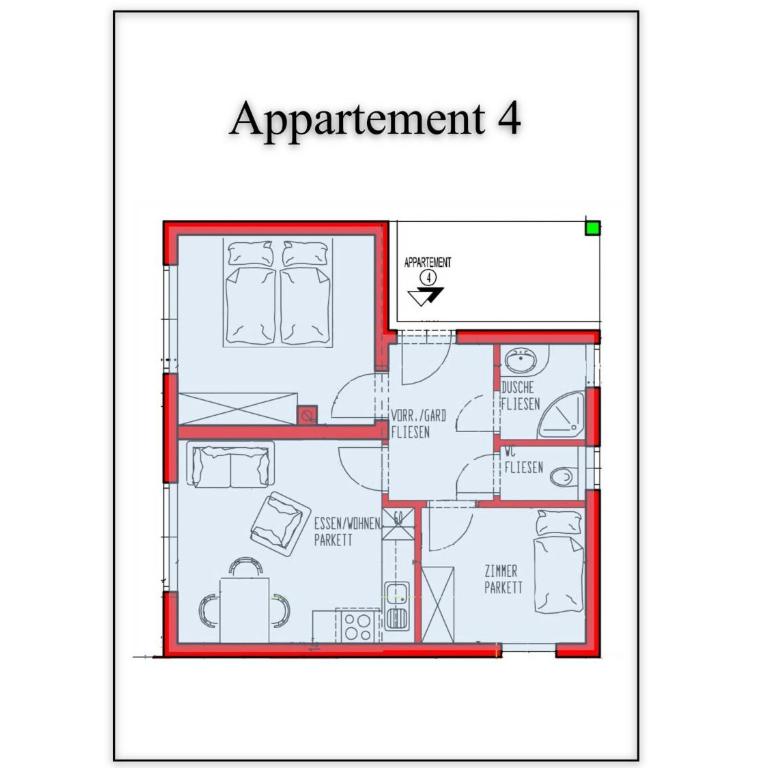 Appartementhaus Monika - Apartment mit 2 Schlafzimmern und Terrasse - 6