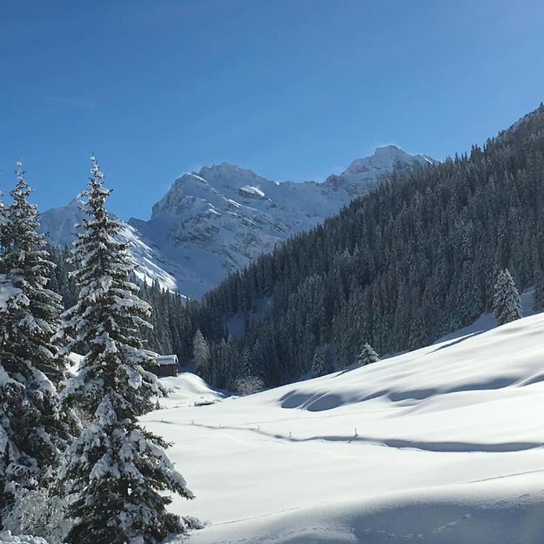 Sertig Ferienwohnung - Apartment mit Blick auf die Berge - 11