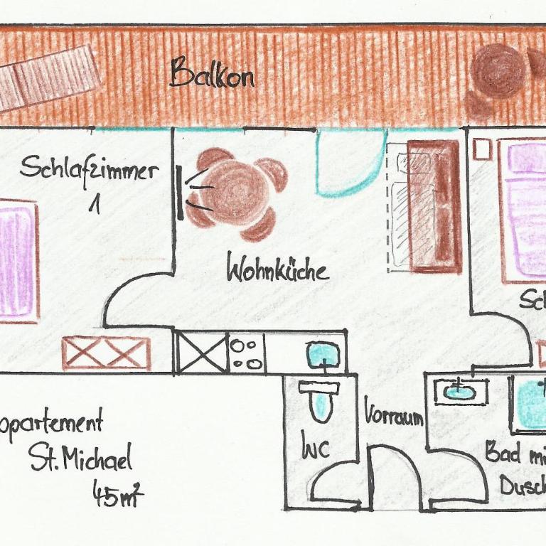 Ausblick Appartements mit Lungaucard - Apartment mit 2 Schlafzimmern - 24
