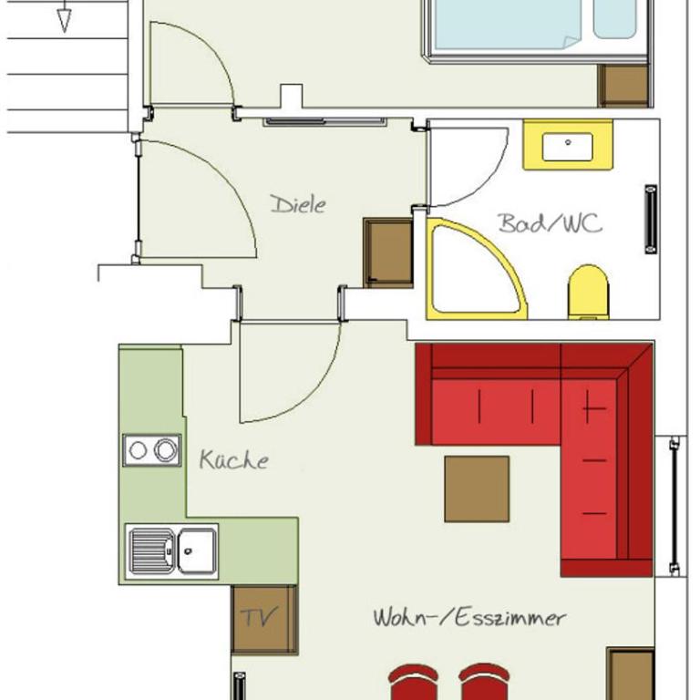 Ferienhaus Knaller - Apartment mit 1 Schlafzimmer - 1
