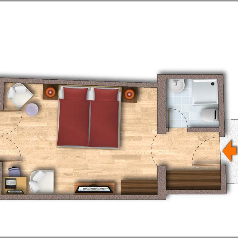 La Pasta Hotel Restaurant - Deluxe Doppelzimmer mit Balkon - 5