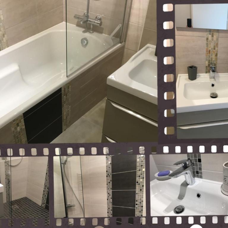BedinReims "burgundy bottle" 110m2 Exceptional, 4 chambres doubles, 2 bain, free park & wifi, tout équipé - Appartamento - 43