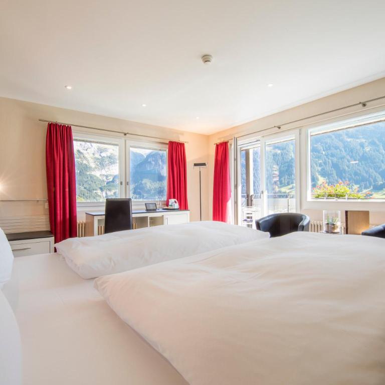 Belvedere Swiss Quality Hotel - Classic Doppel- oder Zweibettzimmer mit Blick auf den Eiger und Klimaanlage - 3