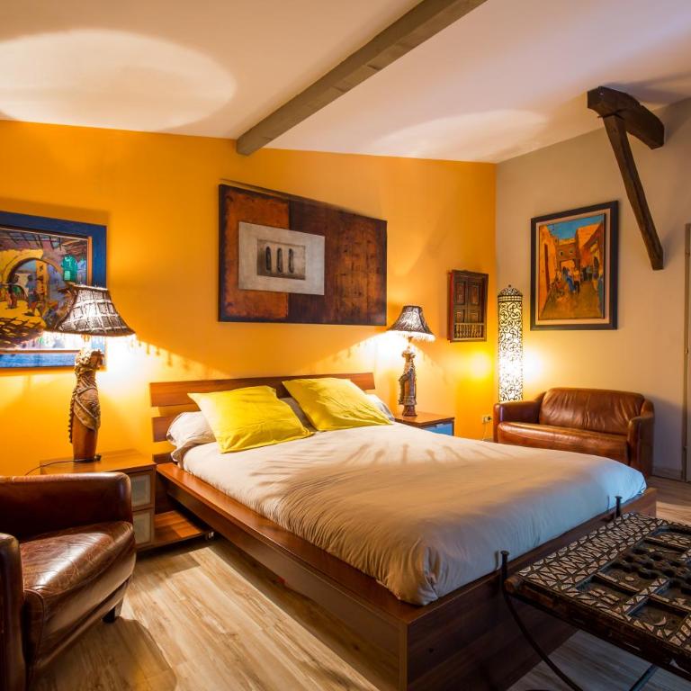 Villa Mogador Piscine et Balnéo - Suite Deluxe avec Baignoire Spa - 10