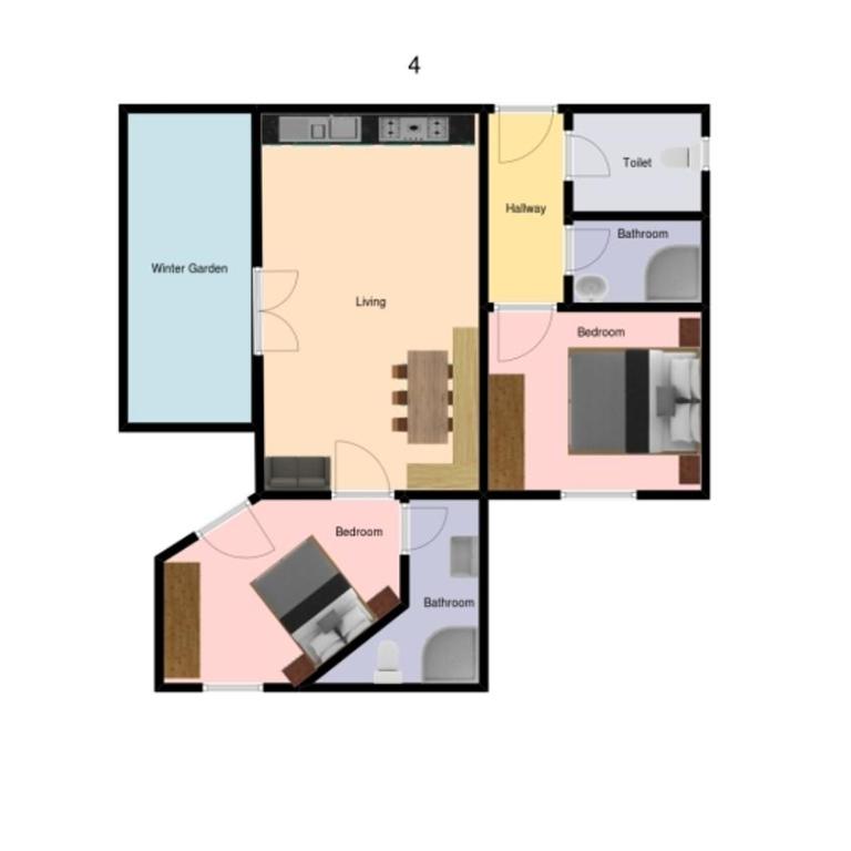 Haus Diana - Apartment mit 2 Schlafzimmern - 1