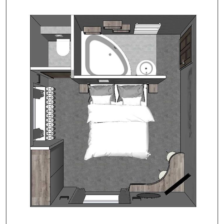 Les Loges Du Parc - Chambre Double Deluxe avec Baignoire d’Hydromassage - Loups Blancs - 4