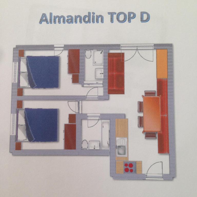 Almandin Apartments - Apartment mit 2 Schlafzimmern - 3