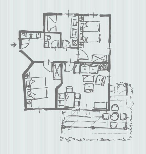 Sportpension Aichholzer - Apartment mit 2 Schlafzimmern und Balkon - 7