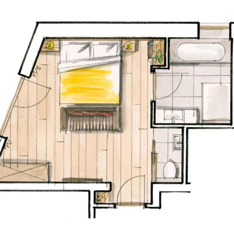 Hotel Cores - Chambre Double avec Balcon - 1