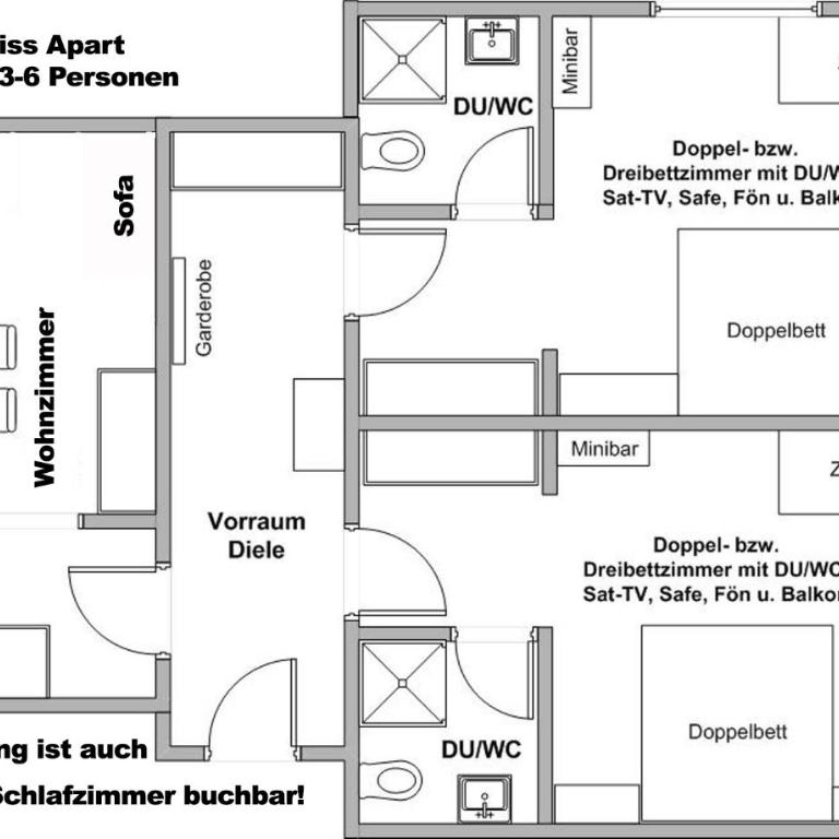 "Apart Elisabeth" inkl Silvretta Premium Summercard - Apartment mit 2 Schlafzimmern - 10