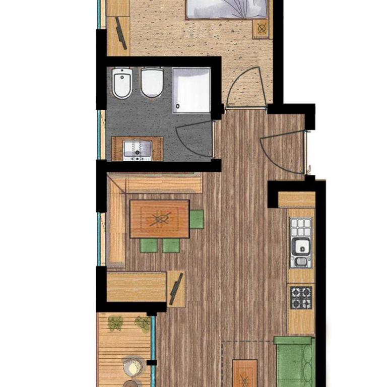 Les Pizades - Apartment mit 2 Schlafzimmern - 9